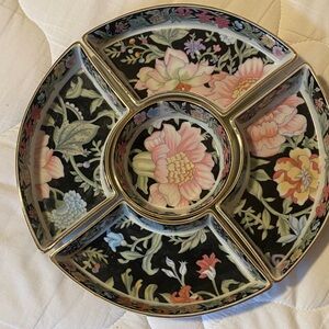 Floral serving dishes, made in Japan for Bloomingdale’s Garden pleasures